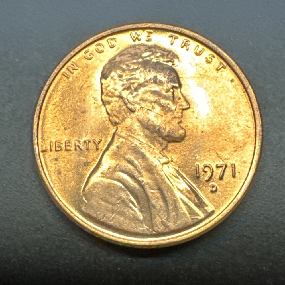 1971 D Lincoln Memorial Cent Penny - BU UNC Uncirculated Denver - Free Shipping